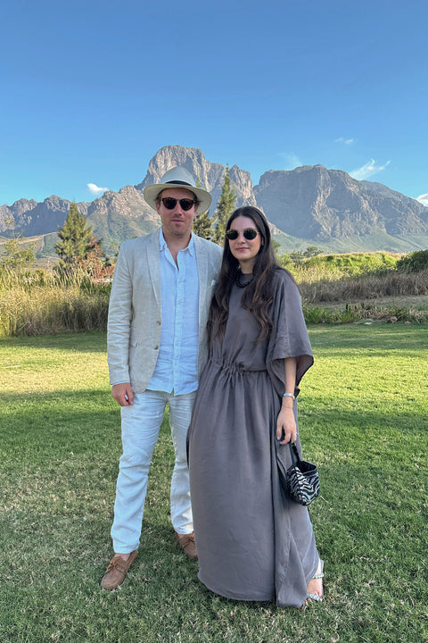 Hathor Kaftan Dress in Black