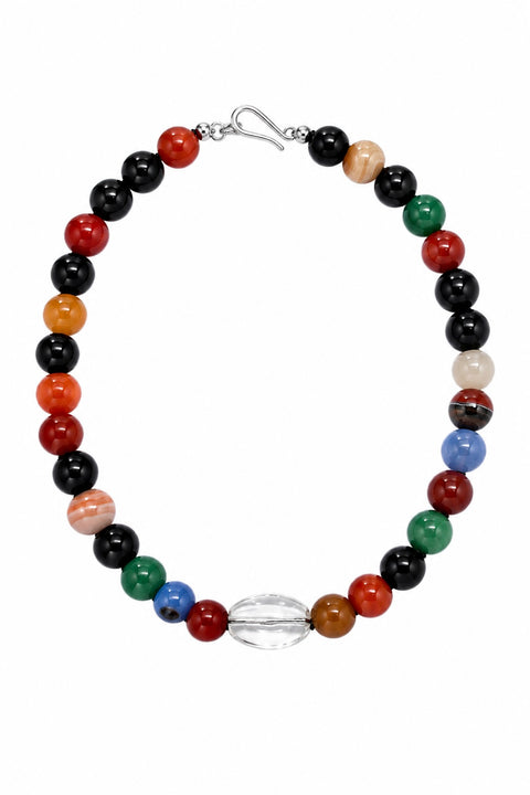 Mix Agate & Quartz Amulet