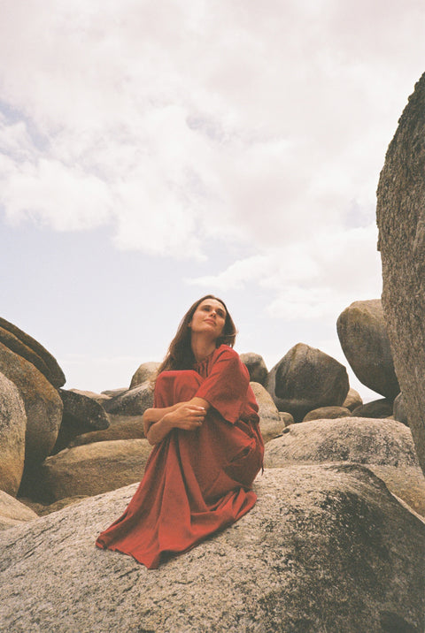 Nerio Dress in Red