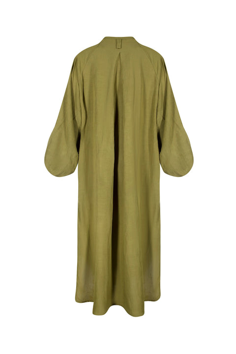 Rhea Shirt Dress in Green