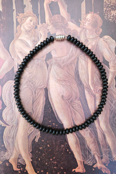 Stone Necklace in Onyx