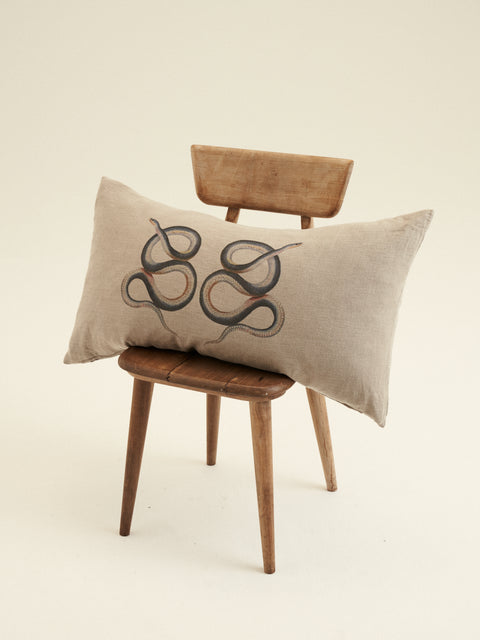 Double Serpent Scatter Cushion