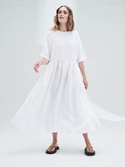 Sahara Dress in White