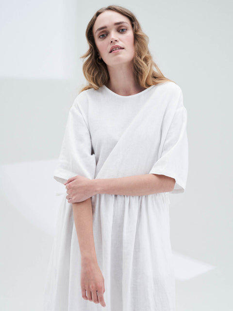 Sahara Dress in White