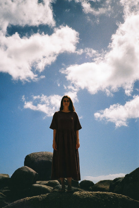 Sahara Dress in Chocolate