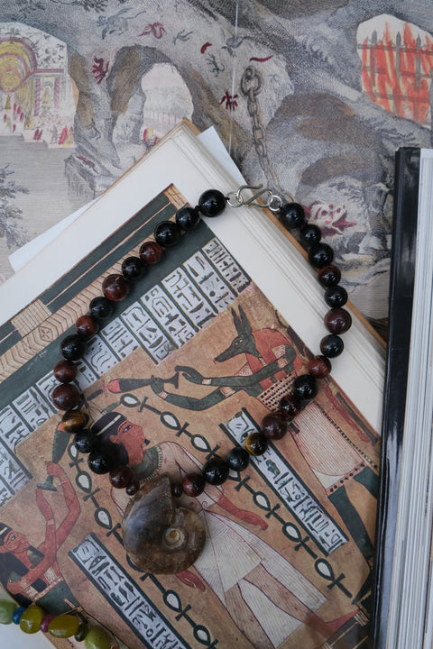 Mix Tiger’s Eye & Fossilised Amulet