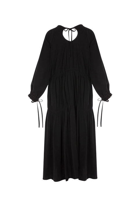 Vesta Dress in Black Lyocell