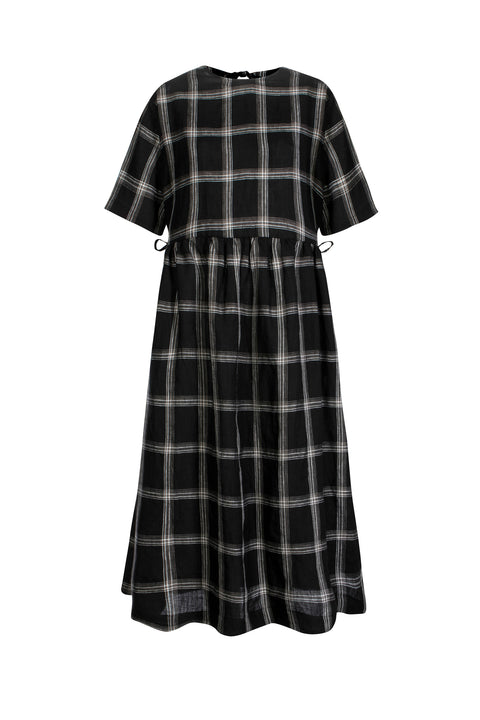 Sahara Dress in Black Check