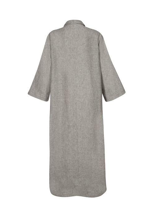 Venus Dress in Stone & Black Stripe