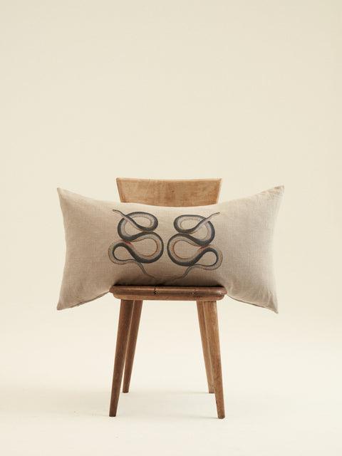 Double Serpent Scatter Cushion