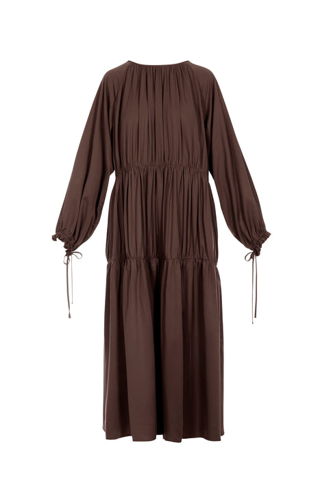 Vesta Dress in Brown