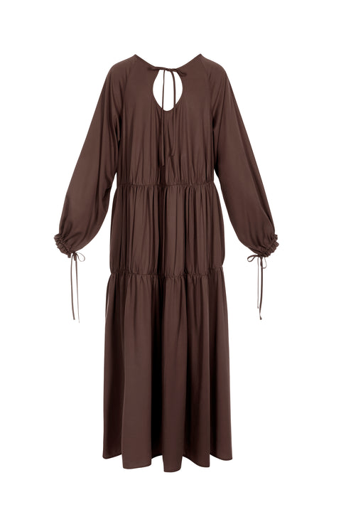 Vesta Dress in Brown