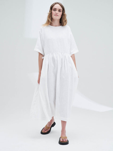 PRE-ORDER Sahara Dress in White